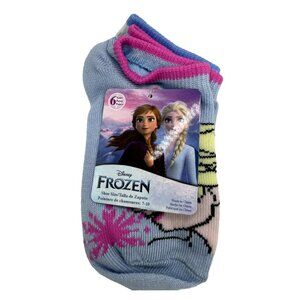 Girls Frozen Socks Set of 6 pairs Size: 7- 10
